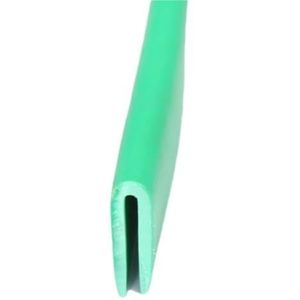 Rubberen glasafdichtingsstrip, rubberen U-strip, hoogte 7 mm x breedte 4 mm glas, metaal, hout, paneel, randafsluiting, 1 stuk (rood, 1 meter)(Green,10meters)