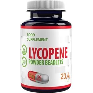Lycopeen 10% Beadlet 15mg, 90 Veganistische Capsules, Natuurlijke Antioxidant, Hoge Sterkte Supplement