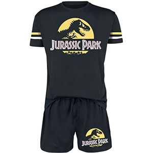 Jurassic Park Logo Pyjama zwart XL 100% katoen Fan merch, Film