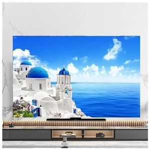 TV-hoes stofdichte tv-beschermhoes, handdoek 43 inch, 55 inch, 50 inch, 65 inch, lcd-scherm hangende hoes, universele decoratie meerdere maten tv-schermhoes