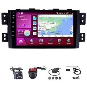 Android Autoradio Video Multimedia Speler, 9 Inch Touch Screen Radio Plug And Play Autotoebehoren Met Bluetooth En Navigatie En Achteruitrijcamera Voor Kia Borrego Mohave 2008-2012(M400S 4G+WIFI 4G+