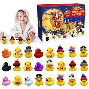 Rubber Duck Advent Calendar 2023, Christmas Rubber Ducks Advent Calendar, 24 Days Christmas Countdown Calendar For Kids, Creative Bath Toy For Boys, Girls, Kids, Christmas Party Favor Gifts