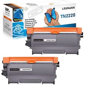LOSMANN Compatibele toner voor Brother TN-2220, TN2220, TN-2010, TN2010 voor HL-2250 DN DNR 2270 DW 2275 DW 2280 DW, MFC-7360 N Ne 7460 DN 7470 D 7860 DN DW, DCP-7055 DCP-70 DCP-70 7055W DCP-7057 DCP-7060 DCP-7060D