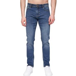 Henleys - Mens 'MAYHEN' Slim Fit Katoen Rijke Denim Jeans, W30-40 - L30-34, Mayhen / Stone Wash, 38W / 32L