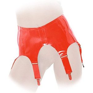 Anita Berg AB4387 latex jarretelgordel met ritssluiting, XXL rood
