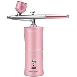 Een sproeier， Zuurstofinjector Airbrush Mini Luchtcompressor Kit Verfspuitpistool for Nail Art Tattoo Craft Cake Mist Sprayer(D)