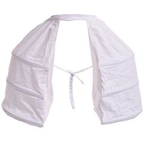 BLESSUME Victoriaanse Jurk Dubbele Fietstas Petticoat, Wit, S