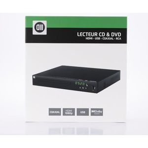 D2 DVD speler HDMI, Coax, USB 2.0 zwart