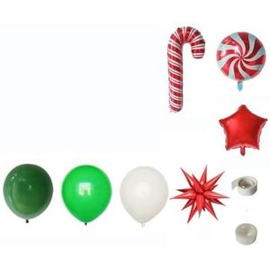 Kerstballonnen Kerstman Elanden Kerstmis Vrolijk Kerstfeest Ballonnen Kerst Snoepgoed Decoratie Voor 2023 Huis Nieuwe Jaar-stijl-3-Als Afbeelding