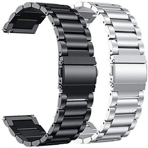 Roestvrijstalen bandjes passen for Garmin Forerunner 55 245 645m Smart Watch Band Metal Armband Riemen Compatible With aanpak S40 S12 S42 Correa (Color : Package 4, Size : For Vivomove HR)