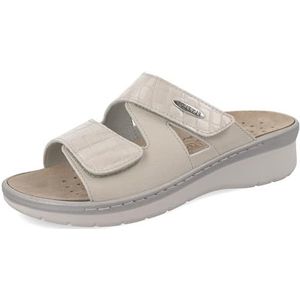 Fly Flot - Carmagnola - Pantoffels - Ivoor - Ademend Kunstleer - Uitneembaar Leren Voetbed