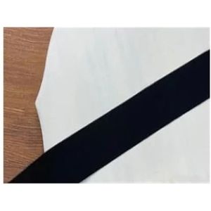 2M 20/25/30/40/50mm Rubberen Band Vouw Over Elastische Band Voor Ondergoed Broek BH Rubber Kleding Verstelbare Zachte Tailleband Elastisch (zwart, 20 mm)
