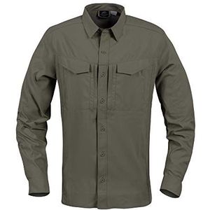 Helikon-Tex Heren Defender Mk2 Tropical Overhemden Lange Mouw Donkerolijf maat XL