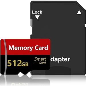 SD-kaart 512 GB grote capaciteit hoge snelheid geheugenkaart 512 GB SD-kaart mini draagbare geheugenkaart voor smartphone, drone, camera, tablet