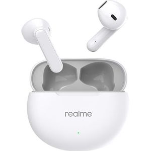 realme Buds T01 Echt draadloze in-ear oordopjes met AI ENC voor oproepen, 13 mm dynamische driver, tot 28 uur batterij, 88 mm latentie, Bluetooth V5.4 en Google Fast Pair (wit)