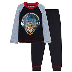 Harry Potter Pyjama Ultimate Kids Volledige lengte Pjs Jongens Meisjes Unisex Zweinstein Lange Nachtkleding Set, Zweinstein, 5-6 jaar