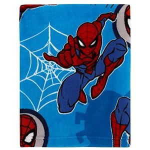 Marvel Spiderman Wandkruippakje Rood, Wit en Blauw Spinnenwebben Peuter Deken