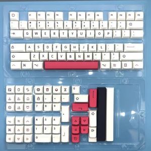 QPSJXN 125 PBT Keycap XDA Dye-Sub-profiel, Engels en Japans, aangepaste keycaps MX Switch Mechanische Keyboards (Fendai US)