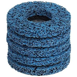 Wielborstel Nylon Draadwielborstel 5 stuks Poly Strip Disc Schurende Wiel Verf Roest Remover Schone Slijpwielen for Duurzame Haakse Slijper Auto Vrachtwagen Motorfietsen Burnishing Tool (Color : 125mm