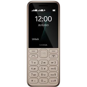 Nokia 130 Muziek | Ingebouwde Krachtige Luidspreker met Muziekspeler en Draadloze FM-radio | Speciale Muziekknoppen | Groot 2,4 inch display | 1 maand stand-by batterijduur | Goud