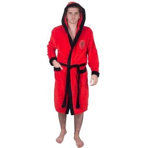 Liverpool FC - Fleece badjas met capuchon voor mannen - Officieel - Clubcadeau - Rood - Medium