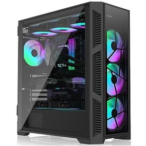 Raijintek - PONOS Ultra Midi Toren - PC-behuizing - Zwart - Gehard Glas