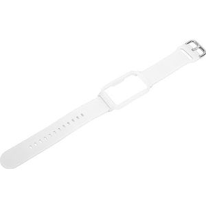 Horlogeband in Behuizing, Stijlvolle Horlogeband voor Gratis Verstelbare Maat 20 Mm (Wit + witte schaal)