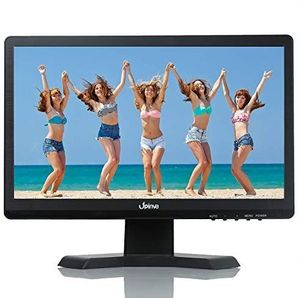 Upinva 15.6 Inch IPS Monitoring Screen Display Ondersteunt HDMI AV BNC VGA USB-ingang Interface Camera Display Ingebouwde Full HD 1920 x 1080 Speaker