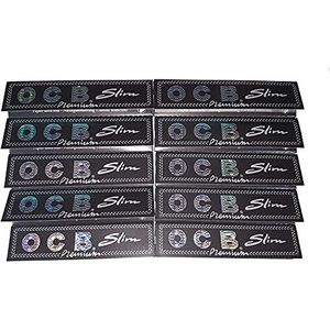 OCB 10 x 32 Premium Slim sigarettenpapier Long Papers vloeitjes + 1 x transporthoes