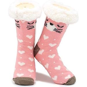 Slipper sokken maat 4-8 thermische dikke sherpa fleece bont voering perfect comfort en warmte