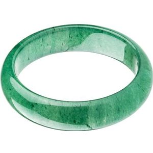 Jade Bangle Armband voor Vrouwen, Aventurijn Groene Jade Bangle Natuurlijke Edelsteen Geluk Gift, Eén maat, Agaat