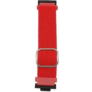 Horlogeband Nylon Vervangende Band Sneldrogende Verstelbare Gesp Lichtgewicht Ademend voor Dames voor Training (Rood)