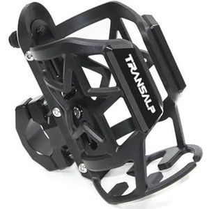 Para H XLV650 700 TRANSALP650 700 2022 2023 2024 Portavasos Para Bebidas, Botella De Agua Y Bebidas CNC Para Motocicleta(ZWART)