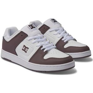 DC Shoes Manteca - Leren herenschoenen ADYS100765, Wit pruim, 47 EU