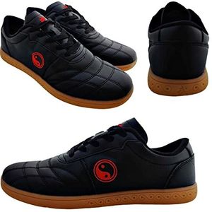 Thai Chi wu Shu Kung Fu Karate Taekwondo schoenen sportschoenen fitnessstudio vechtkunst antislip, zwart., 38 EU