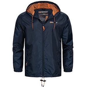 Geographical Norway regenjas voor heren, overgangsjas, windjack, outdoor, regenjas, navy, L