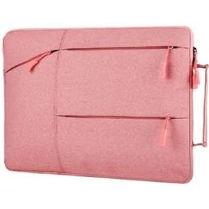 Laptoptas 12 13 14 15 inch Waterdichte Notebook Case Geschikt for Macbook Air/HP/Dell/Lenovo Computer Handtas Aktetas (Color : Pink, Size : 12 inch)