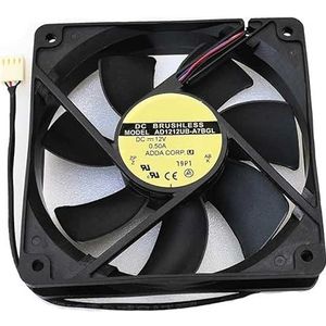 LMNCBVYA High-Performance 120mm Cooling Fan AD1212UB-A7BGL DC12V 0.50A with Temperature Control - 4-Wire Design for Optimal Airflow