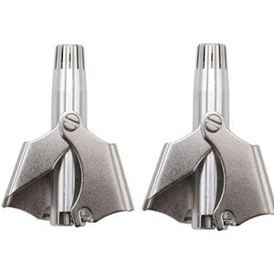Neushaartrimmer, 2 stuks, handmatige neustrimmer, roestvrij staal, haartrimmer, heren, neus, oren, bakkebaarden, gezichtshaartrimmer, afwasbaar, voor mannen en vrouwen