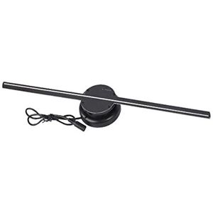 3D Hologram Fan, Hologram Fan Projector, 15,74 ""3D Hologram Fan Display Stereo Drijvende Reclame Machine Fan Wandmontage Upload via Telefoon App PC voor Winkel/Bar/Kerstmis/Halloween(40cm Bright Versi