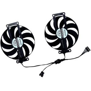 2 stuks grafische kaartventilator, T129215SU, PLA09215S12H voor ASUS voor DUAL voor RTX 3060Ti V2 voor MINI OC voor voor 3060 12GB voor Mini(PLA09215S12H)