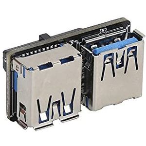 USB 3.0-adapter, verliesvrije, duurzame moederbord-splitter, meerlaagse 20-19-polige bus voor doe-het-zelvers