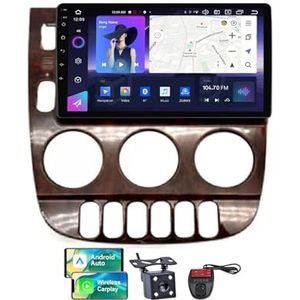 Android 13 GPS-Autoradio voor Mercedes-Benz ML 350 W163 2001-2005 9 inch Screen met BT 5.0/SWC/FM RDS DAB+ Radio/Carplay Android Auto/DSP Video Stereo Speler + DVR Achtercamera(A,NF-5)