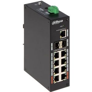 Dahua Technology PFS3211-8GT-120 netwerk-switch Unmanaged L2 Gigabit Ethernet (10/100/1000) Power over Ethernet (PoE) Zwart
