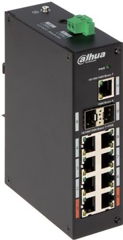 Dahua Technology PFS3211-8GT-120 netwerk-switch Unmanaged L2 Gigabit Ethernet (10/100/1000) Power over Ethernet (PoE) Zwart
