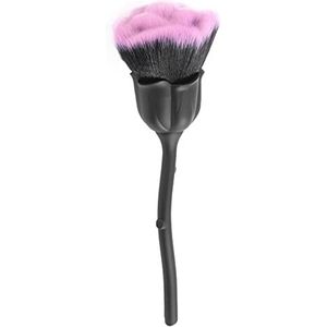 Peukerty Nail Dust Brush Pink Brush Nail Art Reinigingsborstel Blush Brush (zwart)