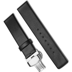 dayeer Italië olie lederen horlogeband voor Diesel Quick Release horlogeband polsband (Color : Black-Silver buckle, Size : 20mm)