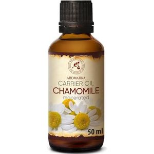 Kamilleolie 50ml - 100% Puur Natuurlijke Basisolie - Dragerolie - Rijk aan Mineralen & Vitamines voor Intensieve Huidverzorging - Massage - Wellness - Maken van Eigen Cosmetica - Ontspanning - Beauty - Anti-Rimpels - Anti-Aging