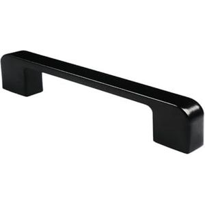 UQMBCEFDQ Kabinet deurklink meubels hardware zwart kledingkast handvat kast deurklink lade zinklegering handvat (maat : 7358 128 kunststof zwart)