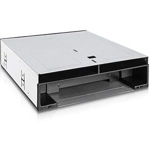 Icy Dock - MB095SP-B - Computer Behuizing - Zwart - Geschikt voor 2x 2,5" en 1x 3,5" SATA HDD/SSD